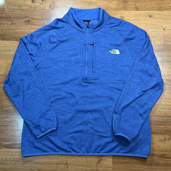 The North Face Canyonlands Men’s XXL Navy Fleece 1/4 Zip Pullover Jacket Stylish - Picture 1 of 7